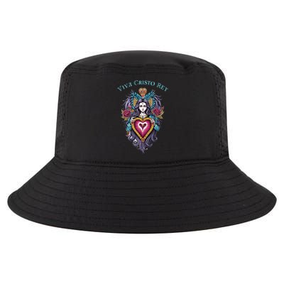 Viva Cristo Rey Sacred Heart Roman Catholic Cool Comfort Performance Bucket Hat