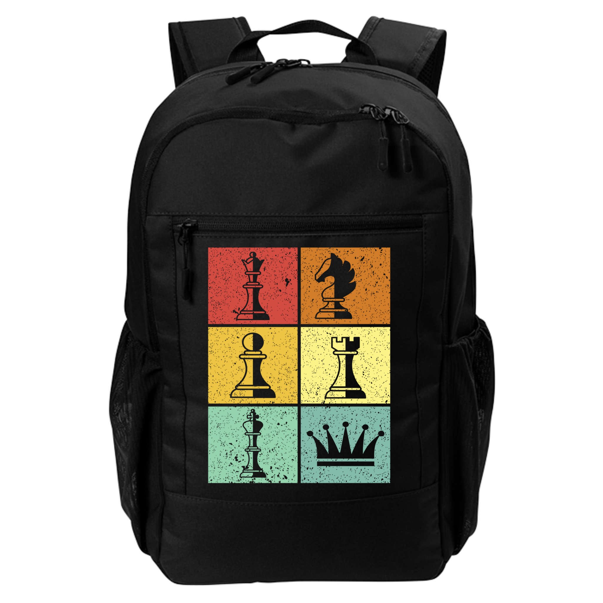 Vintage Colorful Retro Chess Gaming Cool Gift Backpack