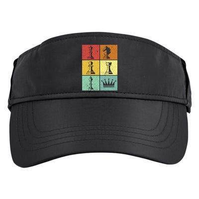 Vintage Colorful Retro Chess Gaming Cool Gift Adult Drive Performance Visor