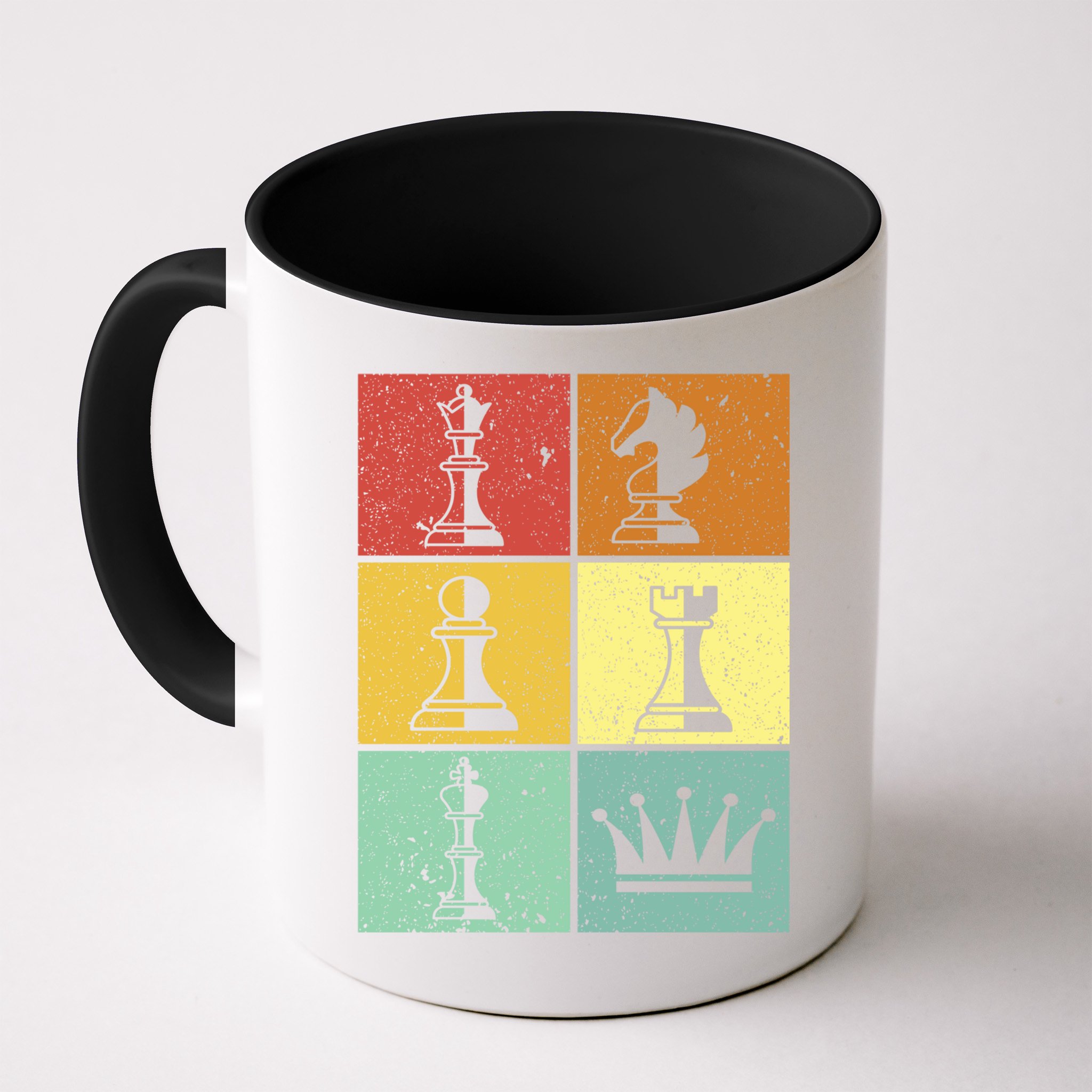 Vintage Colorful Retro Chess Gaming Cool Gift Mug