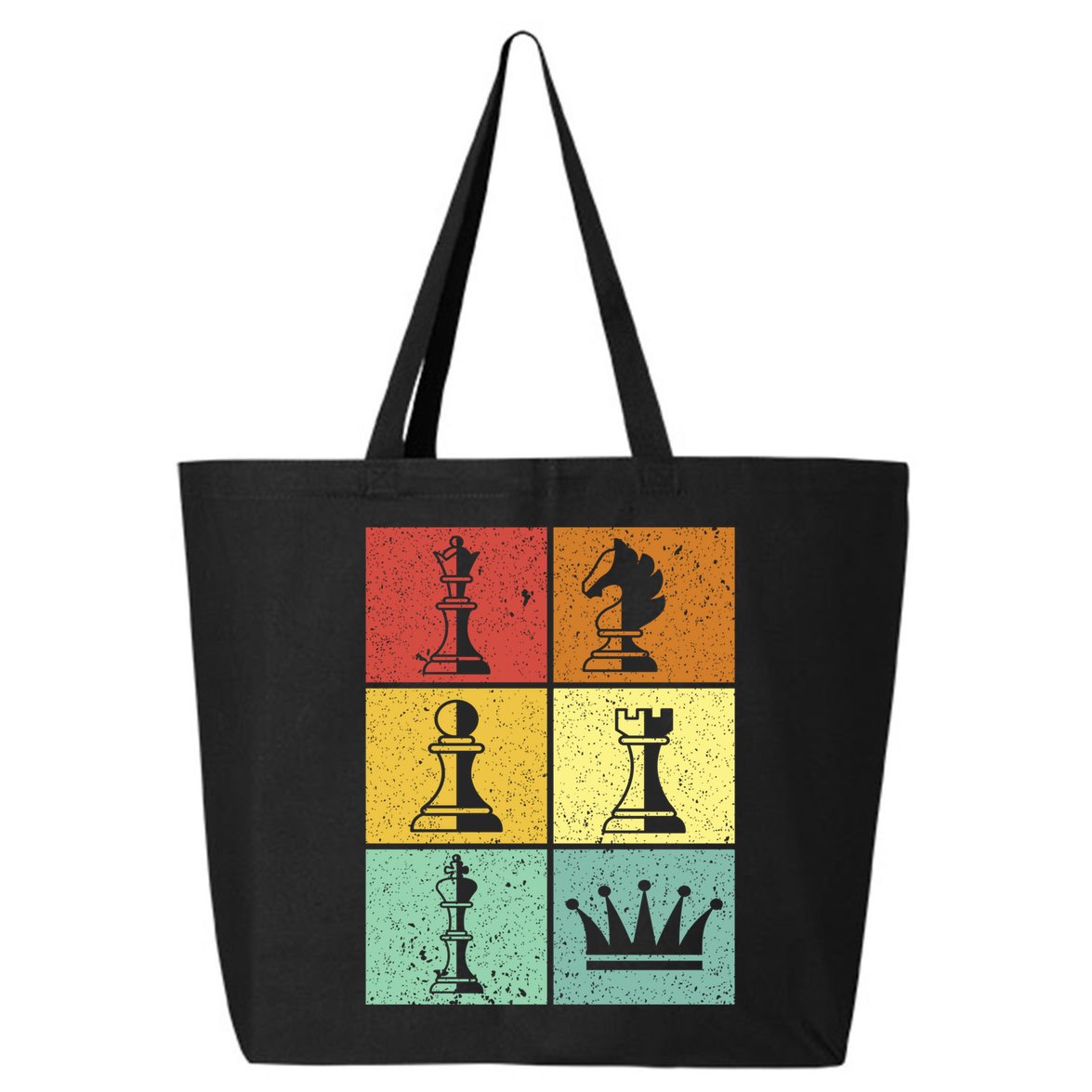 Vintage Colorful Retro Chess Gaming Cool Gift 25L Jumbo Tote