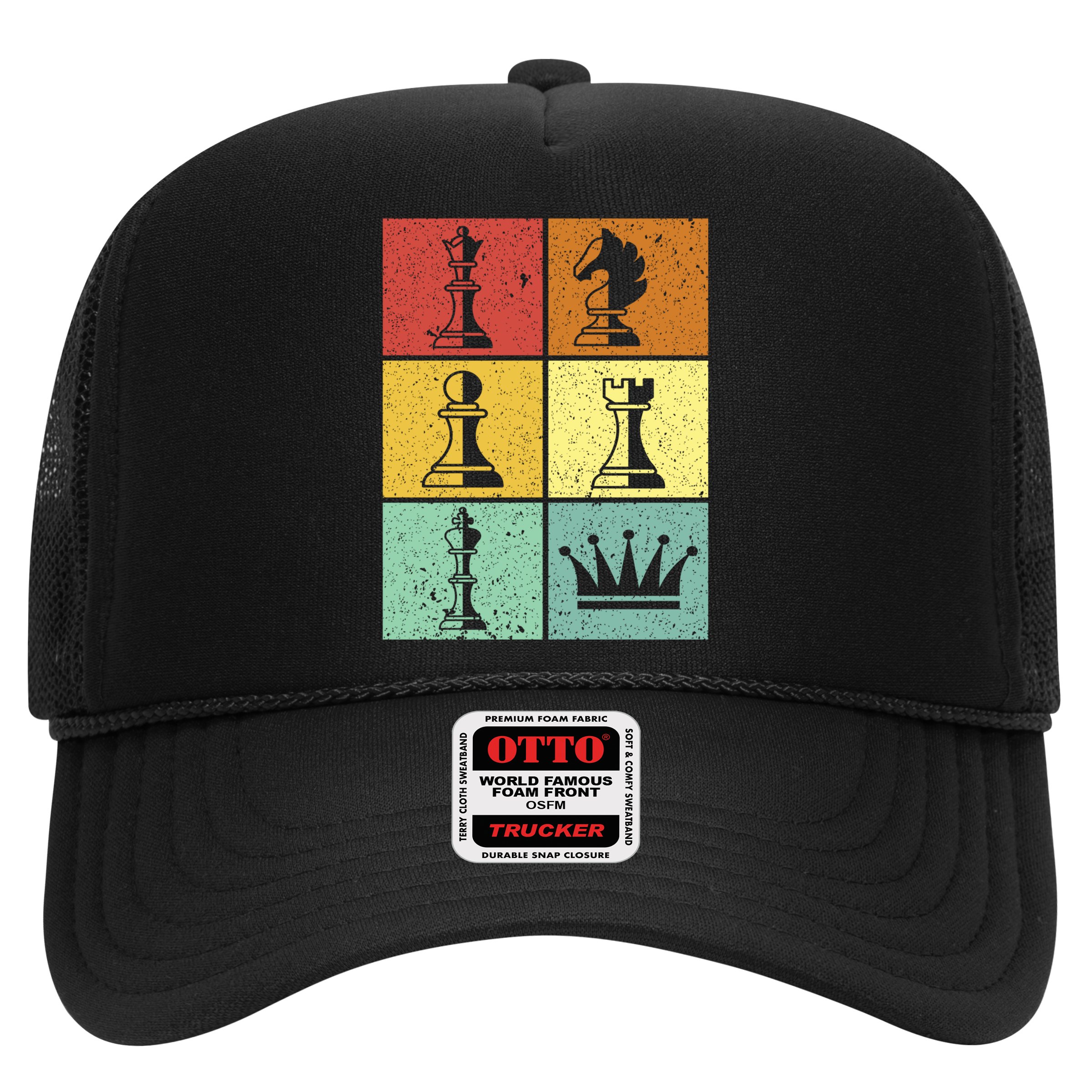 Vintage Colorful Retro Chess Gaming Cool Gift Hat