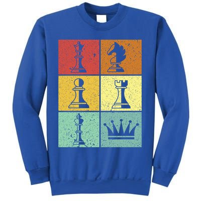 Vintage Colorful Retro Chess Gaming Cool Gift Sweatshirt
