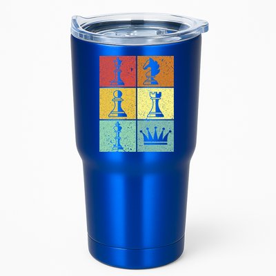 Vintage Colorful Retro Chess Gaming Cool Gift Tumbler
