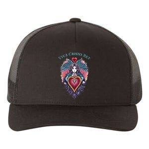 Viva Cristo Rey Sacred Heart Roman Catholic Yupoong Adult 5-Panel Trucker Hat