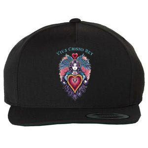 Viva Cristo Rey Sacred Heart Roman Catholic Wool Snapback Cap