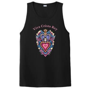 Viva Cristo Rey Sacred Heart Roman Catholic PosiCharge Competitor Tank