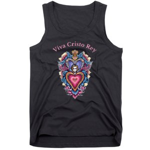 Viva Cristo Rey Sacred Heart Roman Catholic Tank Top