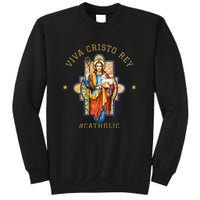 Viva Cristo Rey Roman Catholic Gift Sweatshirt