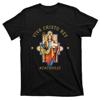 Viva Cristo Rey Roman Catholic Gift T-Shirt