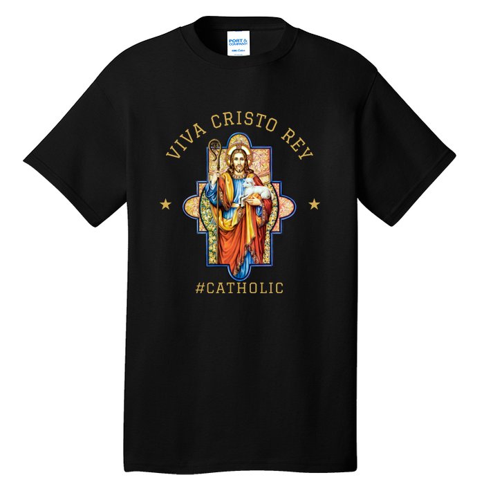 Viva Cristo Rey Roman Catholic Gift Tall T-Shirt