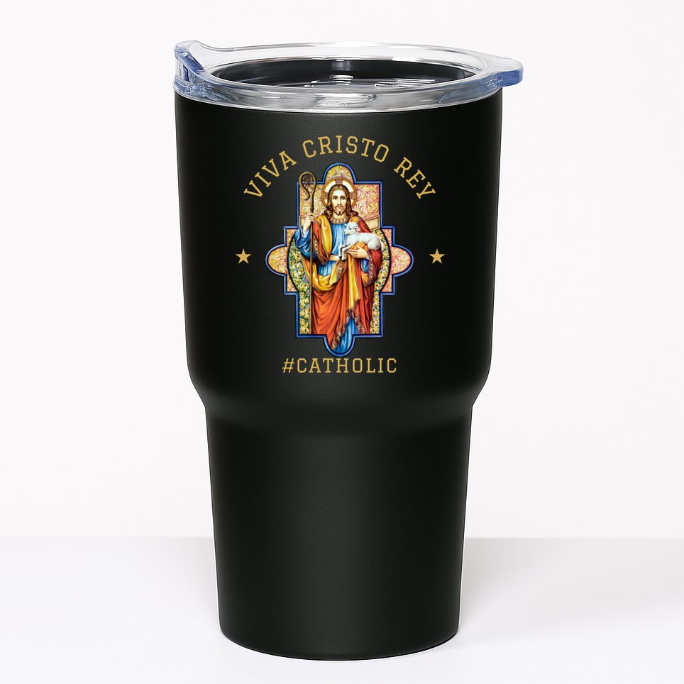 Viva Cristo Rey Roman Catholic Gift Tumbler