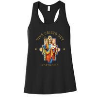 Viva Cristo Rey Roman Catholic Gift Women's Racerback Tank