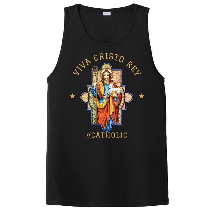 Viva Cristo Rey Roman Catholic Gift PosiCharge Competitor Tank