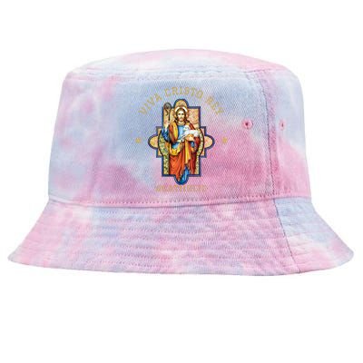 Viva Cristo Rey Roman Catholic Gift Tie-Dyed Bucket Hat