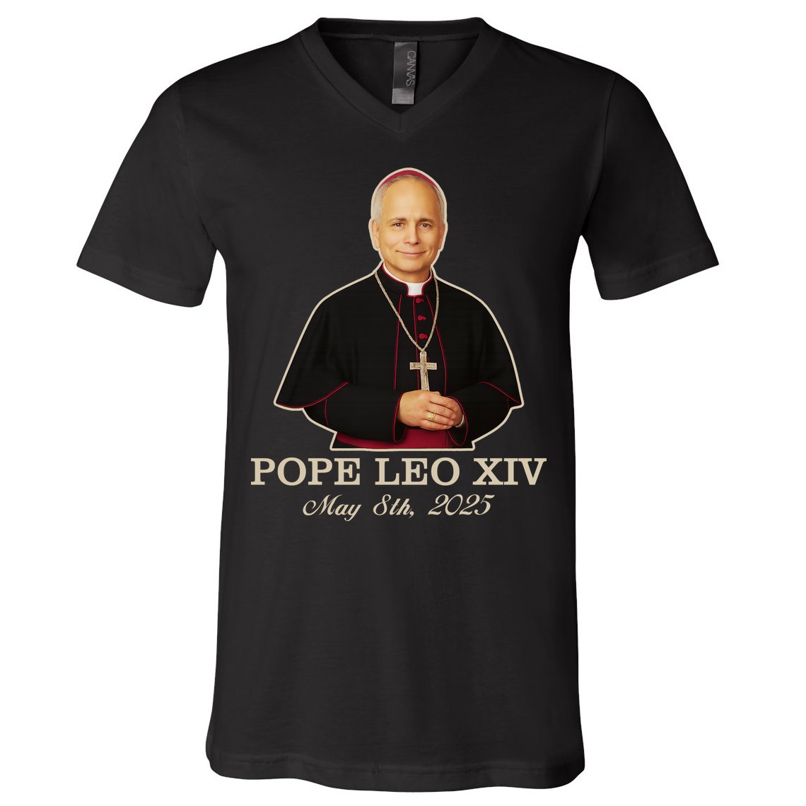 Vivo Christo Rey Pope LEO XIV May 8th, 2025 Catholic Pope V-Neck T-Shirt