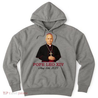 Vivo Christo Rey Pope LEO XIV May 8th, 2025 Catholic Pope Hoodie