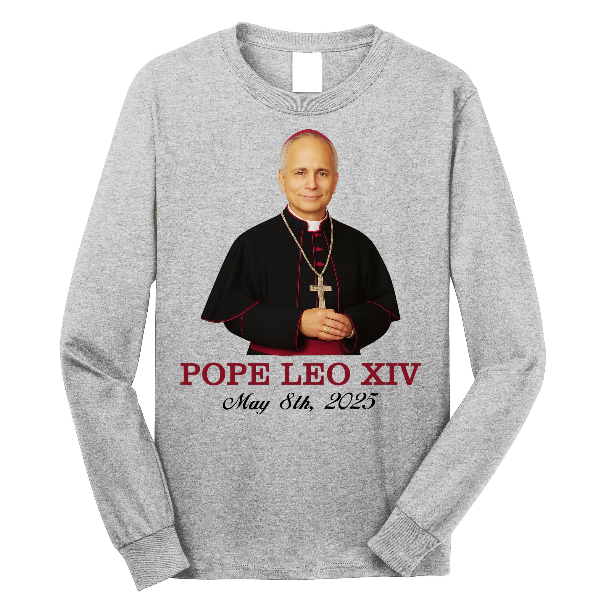Vivo Christo Rey Pope LEO XIV May 8th, 2025 Catholic Pope Long Sleeve Shirt