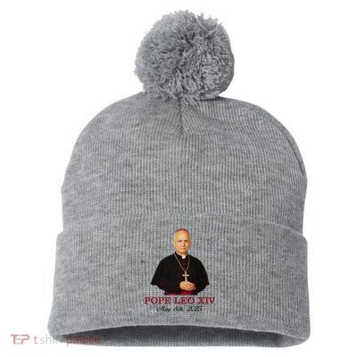 Vivo Christo Rey Pope LEO XIV May 8th, 2025 Catholic Pope Pom Pom 12in Knit Beanie