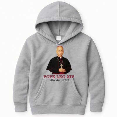 Vivo Christo Rey Pope LEO XIV May 8th, 2025 Catholic Pope Kids Hoodie