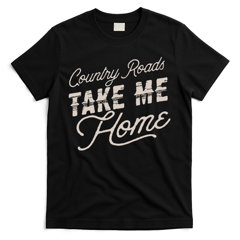 Vintage Country Roads Take Me Home Retro T-Shirt