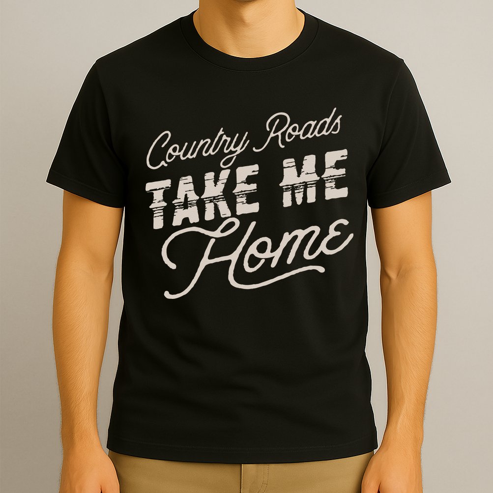 Vintage Country Roads Take Me Home Retro T-Shirt