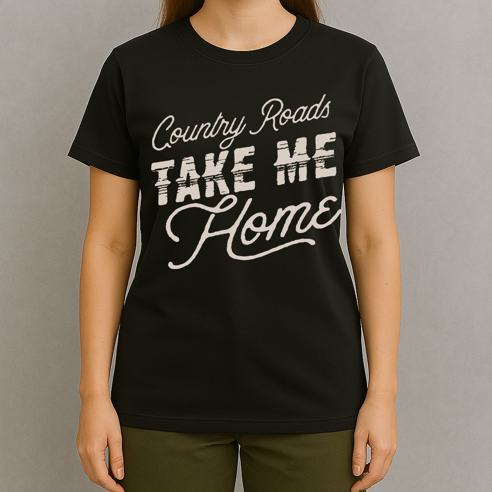 Vintage Country Roads Take Me Home Retro T-Shirt