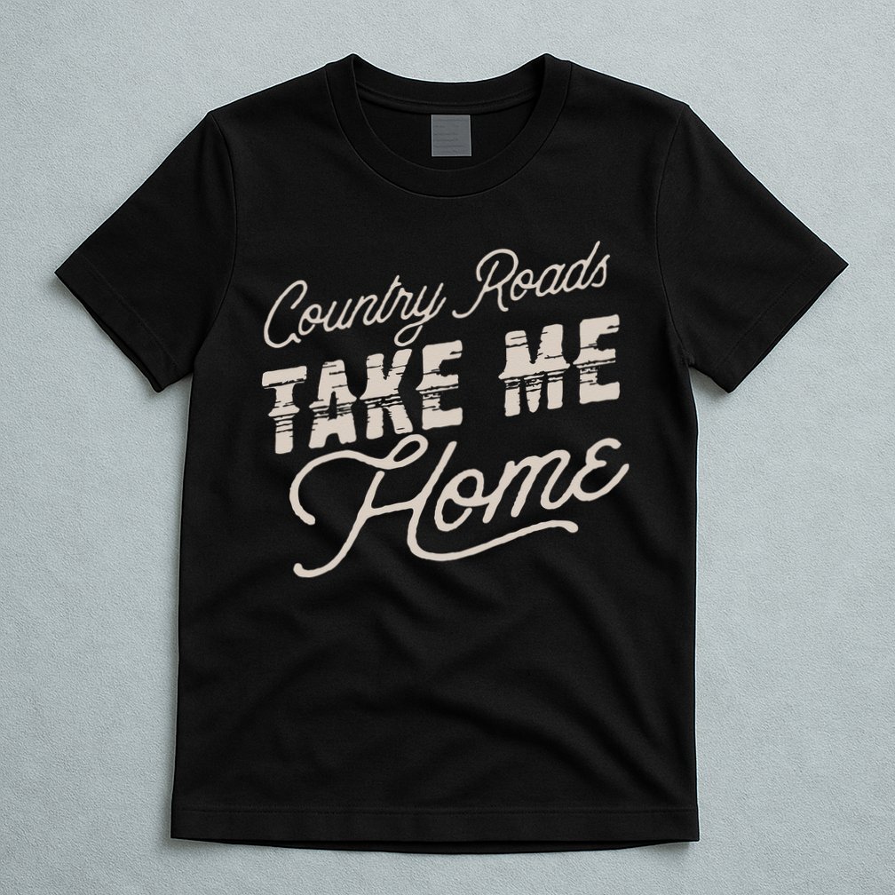 Vintage Country Roads Take Me Home Retro T-Shirt