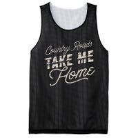 Vintage Country Roads Take Me Home Retro Mesh Reversible Basketball Jersey Tank