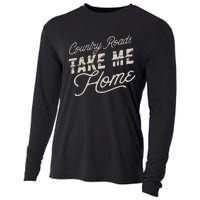 Vintage Country Roads Take Me Home Retro Cooling Performance Long Sleeve Crew