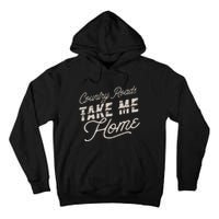 Vintage Country Roads Take Me Home Retro Tall Hoodie