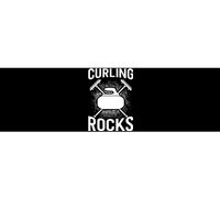 Vintage Curling Rocks Ice Curling Sport Curling Player Bumper Sticker