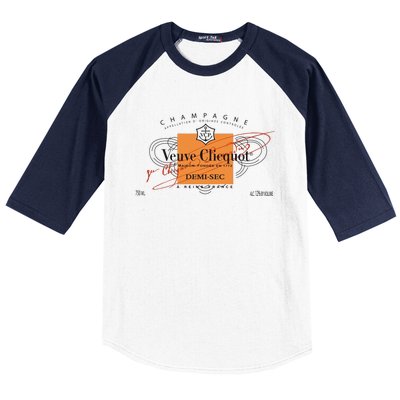 Veuve Clicquot Rosé Tennis Club Baseball Sleeve Shirt