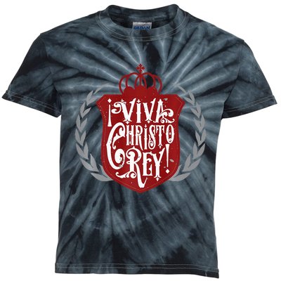 Viva Cristo Rey Cristeros Spanish Catholic Mexican Pro Kids Tie-Dye T-Shirt