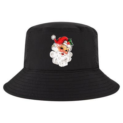 Vintage Christmas Retro Red Santa Claus Team Old Fashioned Cool Comfort Performance Bucket Hat