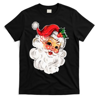 Vintage Christmas Retro Red Santa Claus Team Old Fashioned T-Shirt