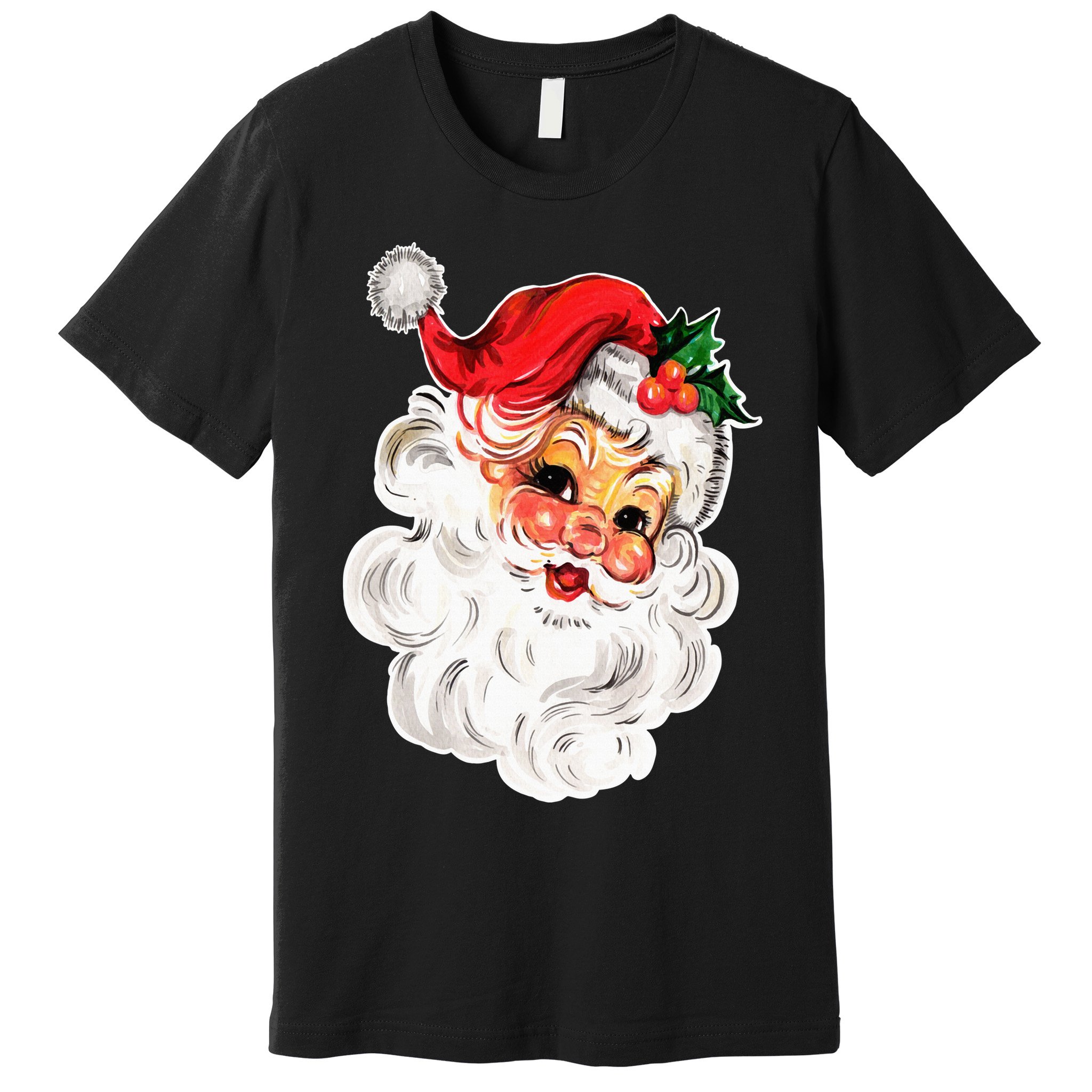 Vintage Christmas Retro Red Santa Claus Team Old Fashioned Premium T-Shirt