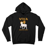 Viva Cristo Rey Roman Catholic Gift Hoodie