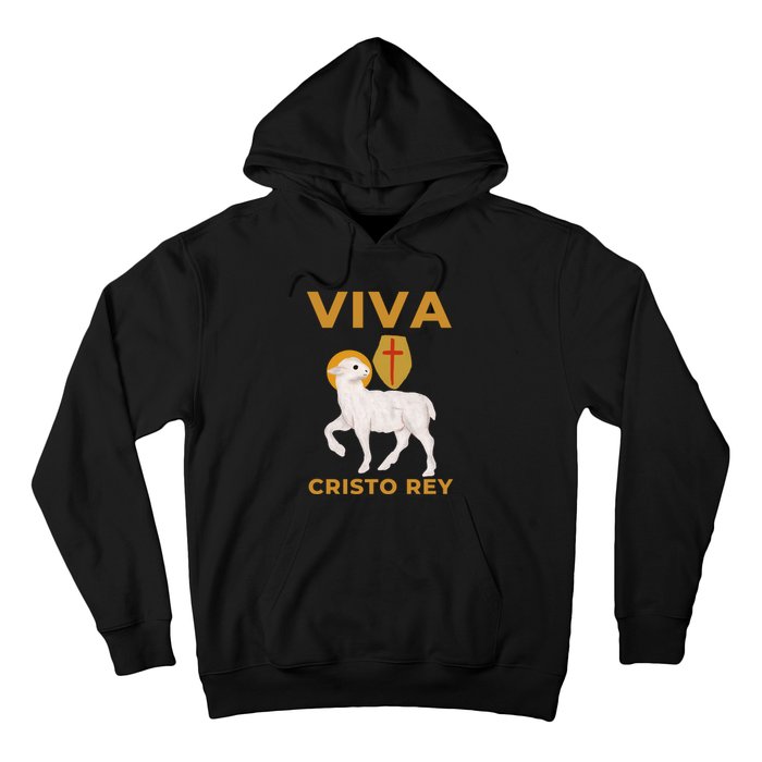 Viva Cristo Rey Roman Catholic Gift Hoodie