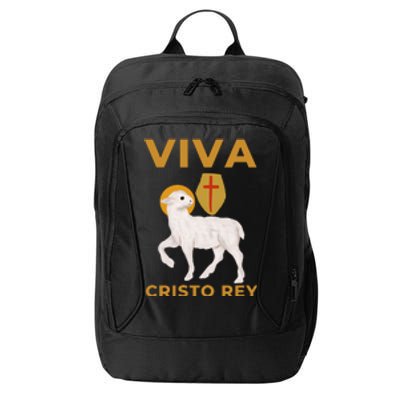 Viva Cristo Rey Roman Catholic Gift City Backpack