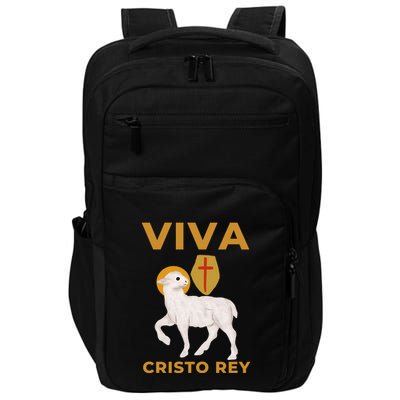 Viva Cristo Rey Roman Catholic Gift Impact Tech Backpack