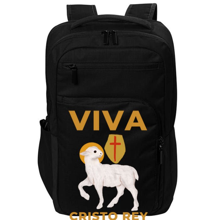 Viva Cristo Rey Roman Catholic Gift Impact Tech Backpack