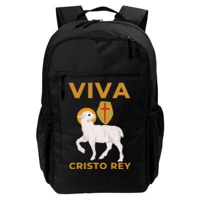 Viva Cristo Rey Roman Catholic Gift Daily Commute Backpack