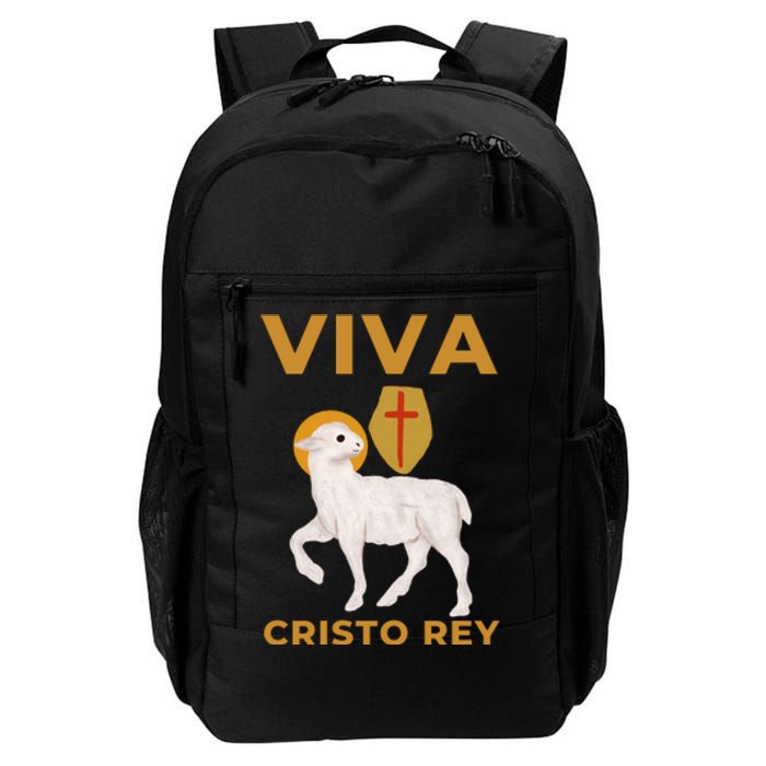 Viva Cristo Rey Roman Catholic Gift Daily Commute Backpack