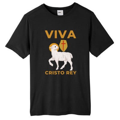 Viva Cristo Rey Roman Catholic Gift Tall Fusion ChromaSoft Performance T-Shirt