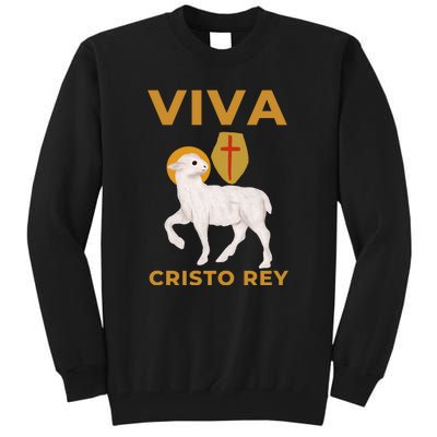 Viva Cristo Rey Roman Catholic Gift Tall Sweatshirt