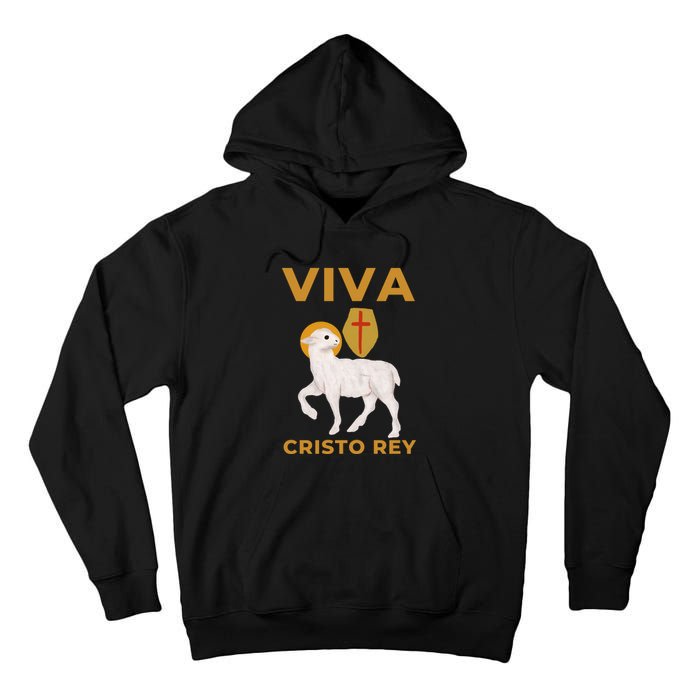 Viva Cristo Rey Roman Catholic Gift Tall Hoodie