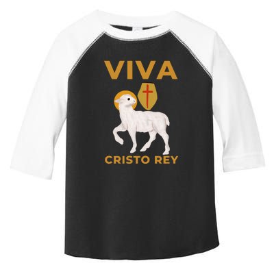 Viva Cristo Rey Roman Catholic Gift Toddler Fine Jersey T-Shirt