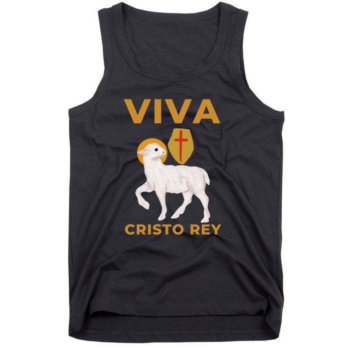 Viva Cristo Rey Roman Catholic Gift Tank Top