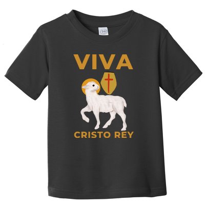 Viva Cristo Rey Roman Catholic Gift Toddler T-Shirt